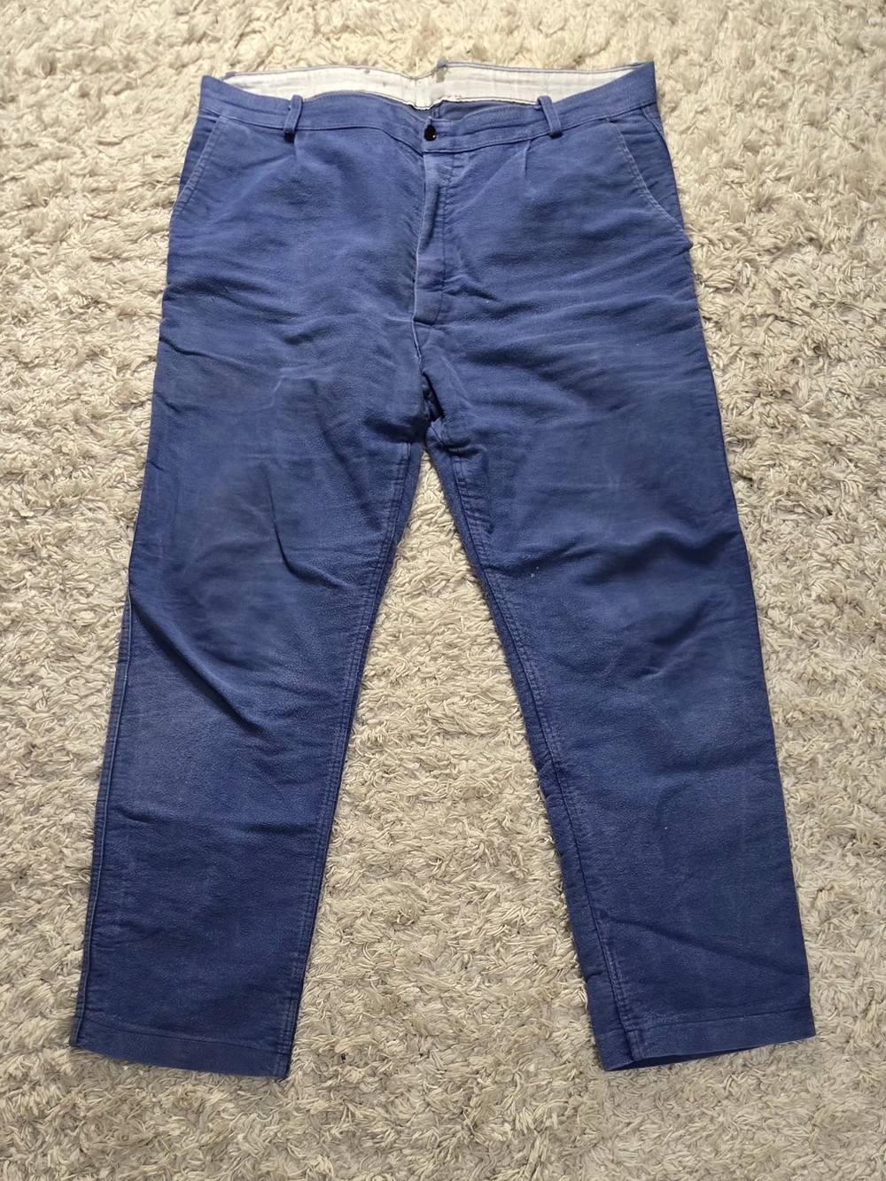 VTG 70s Italian Moleskin Pants 37x32
